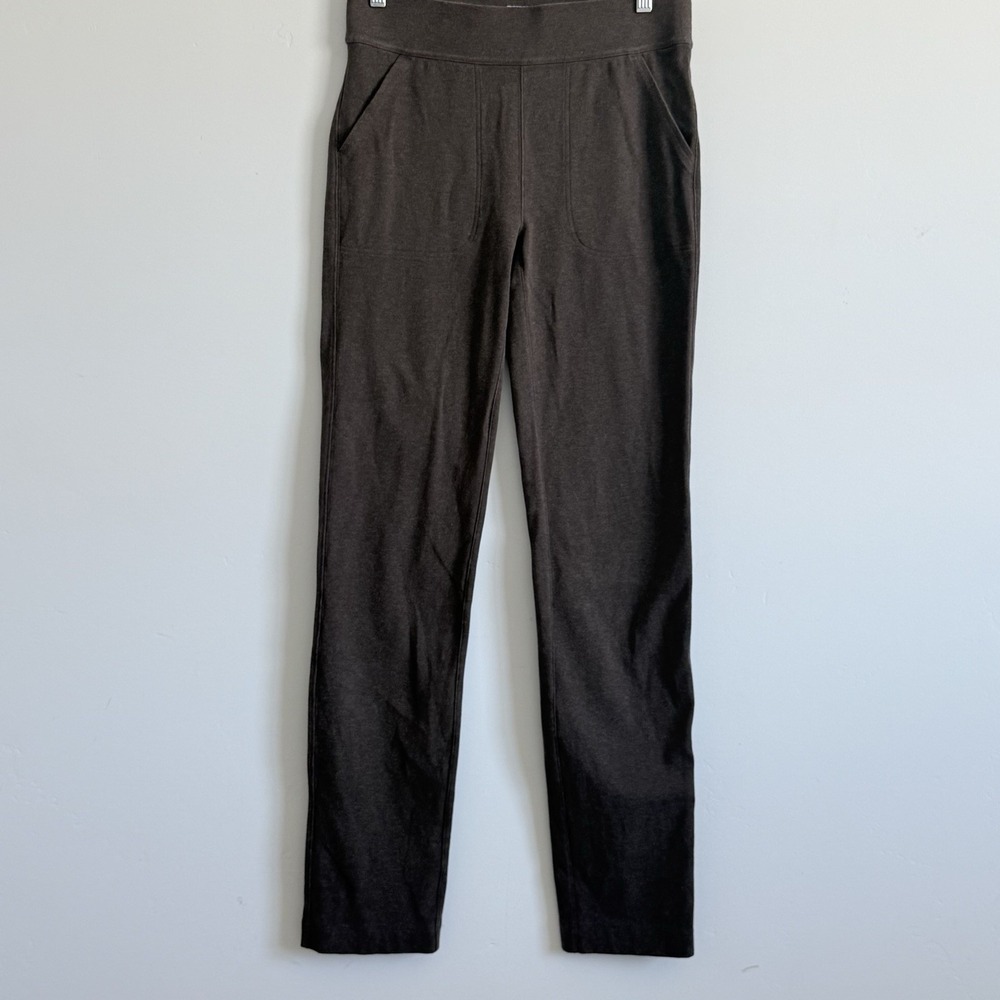 Duluth Trading Stretch Pants Women's S Tall Brown Noga Naturale Straight Leg